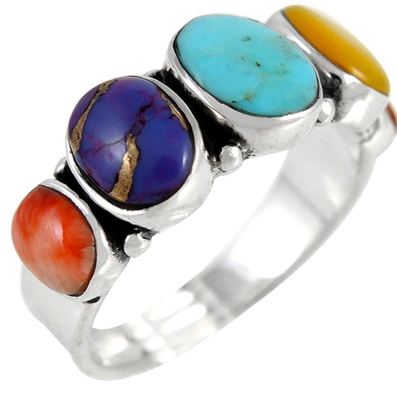 T Philippines Jewelry - Vintage Southwest Style Ring Size 8!